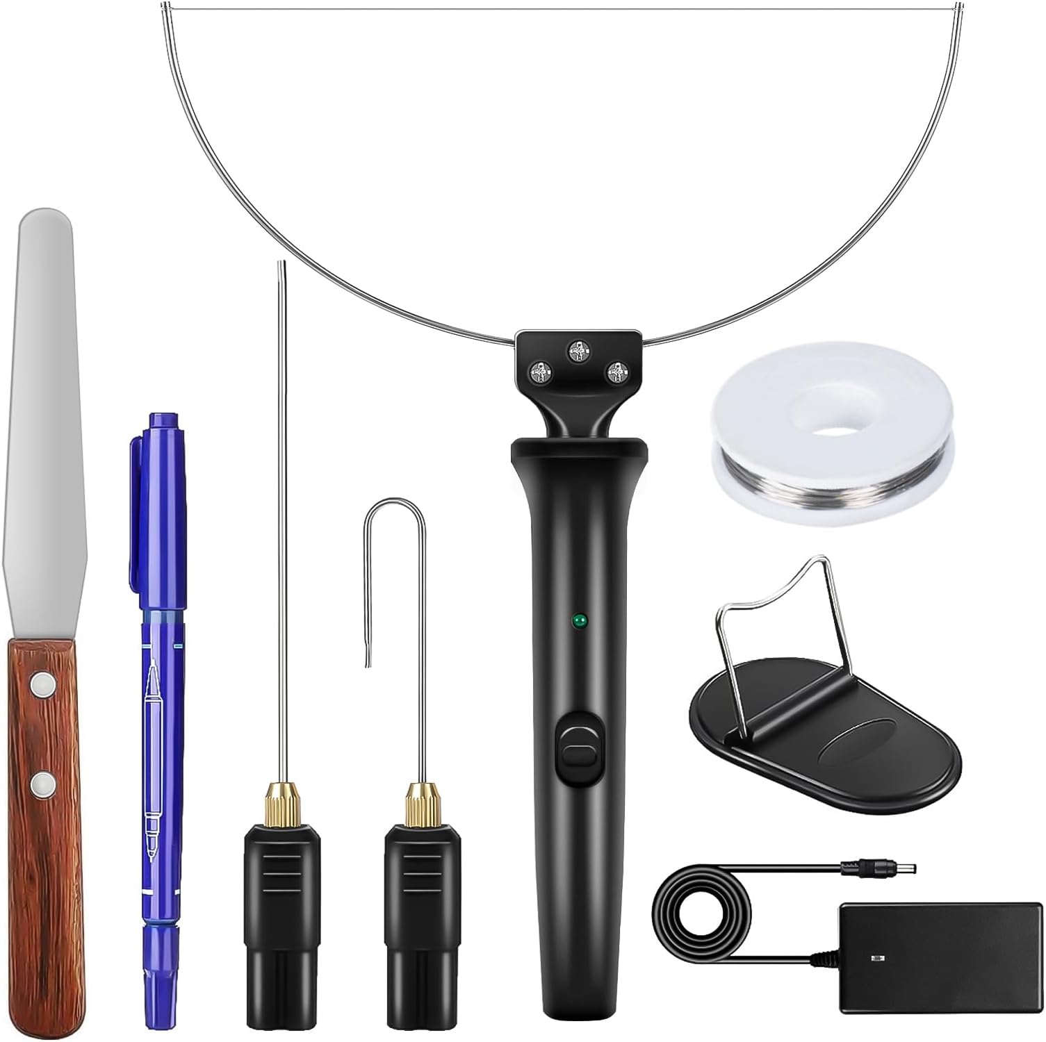 GOCHANGE 3 in 1 Foam Cutter, Electric Cutting Machine Pen Tools Kit, 100-240V /18W Styrofoam Cutting Pen with Electronic Voltage Transformer Adaptor For Foam Cutting, Holes Digging, Details Handling