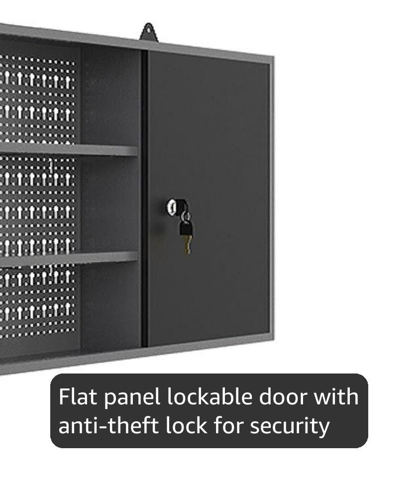 Amazon.com: JZD Metal Wall Cabinets with 2 Lockable Doors, for