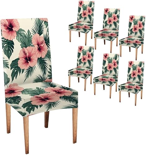 Miniatura 42 de CAPSCEOLL Fundas para Sillas De Comedor 4, Funda elástica para silla de comedor, lavable de elastano, fundas para sillas Parsons de cocina, Fundas