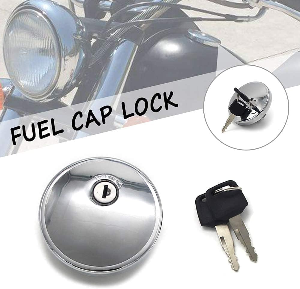 Fuel Tank Cap for Kawasaki Fuel Tank Cap Key Set for Kawasaki VN1500 VN1500 Classic,VN400 Vulcan 400,VN800 Vulcan 800,EJ400 W400,EJ650 W650,EJ800 W800 Gas Cap