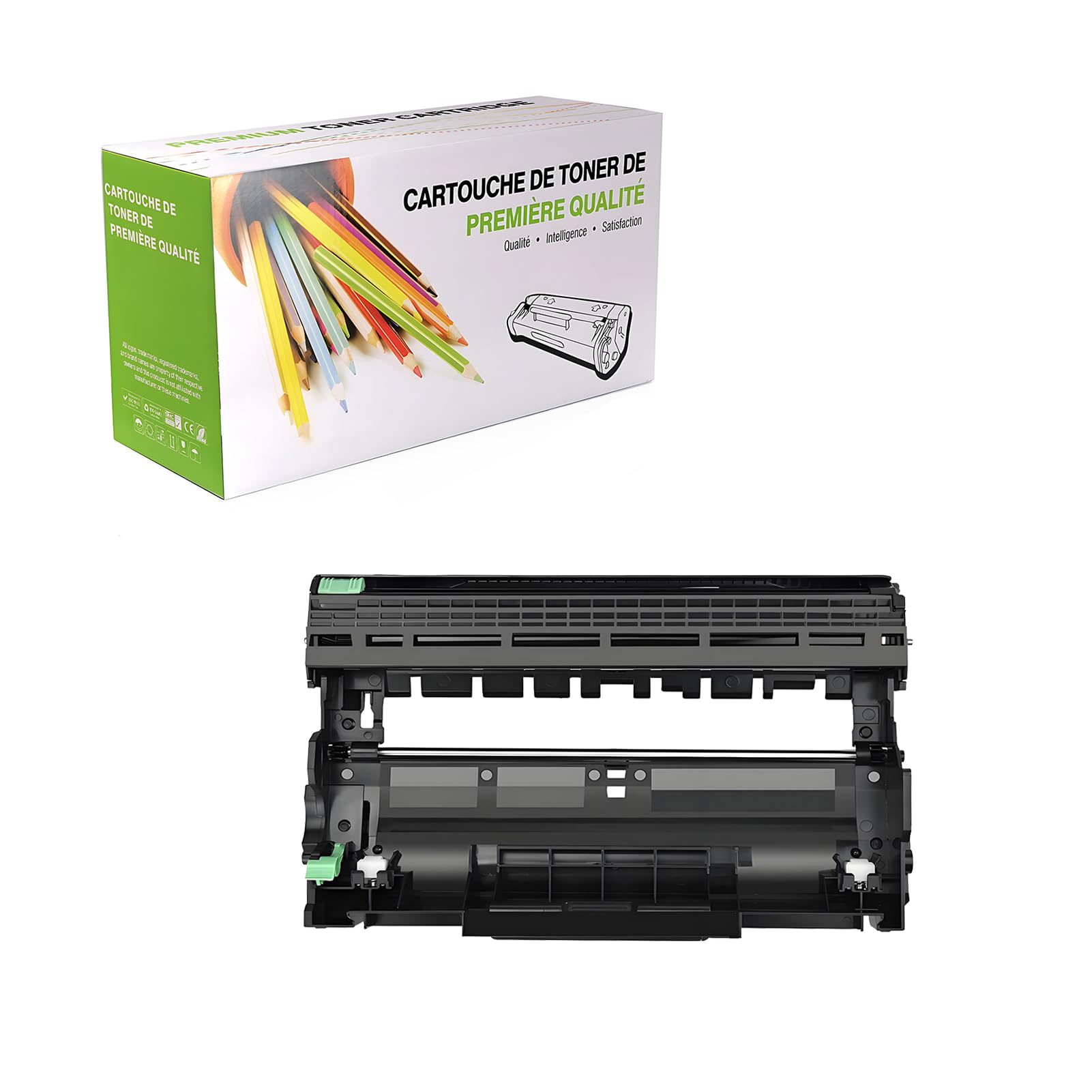 Kompatybilny zamiennik zespołu bębna dla Xerox P225 CT351055 do użytku z Xerox DocuPrint P225D P225DB M225DW M225Z P265DW M265Z drukarką,(Czarny-12000 stron),1 pack