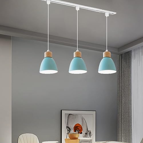 Miniatura 87 de Kiven Lámpara de pista tipo H, moderna luz colgante de pista de aureo, longitud ajustable, pedante de luz de pista para dormitorio, cocina, hogar