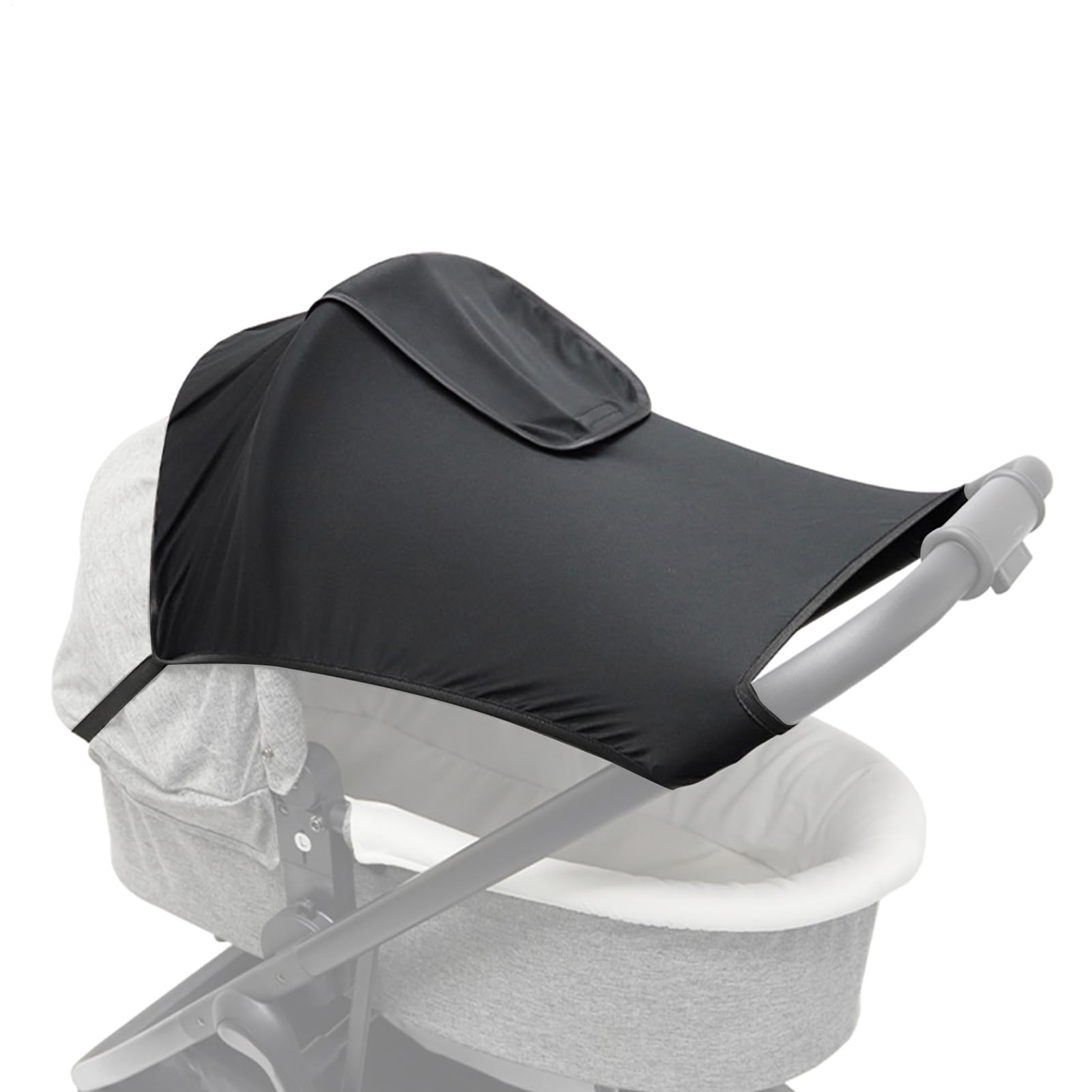 Pram Sun Shade Cover, Baby Stroller Sun Shade Canopy, High View Two-Way Pushchair Awning Buggys Sunshade, UV Protection Waterproof, Easy to Install