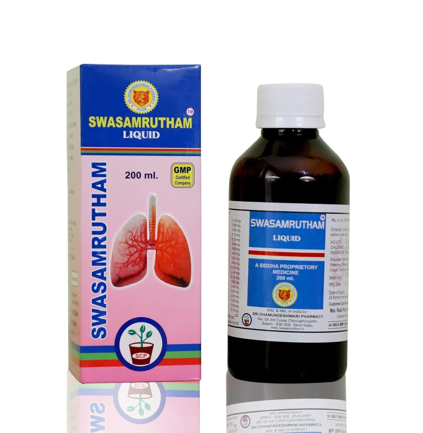 Swasamrutham Cough Syrup | All-Natural Ingredients | (Pack of 1, 200 ML)