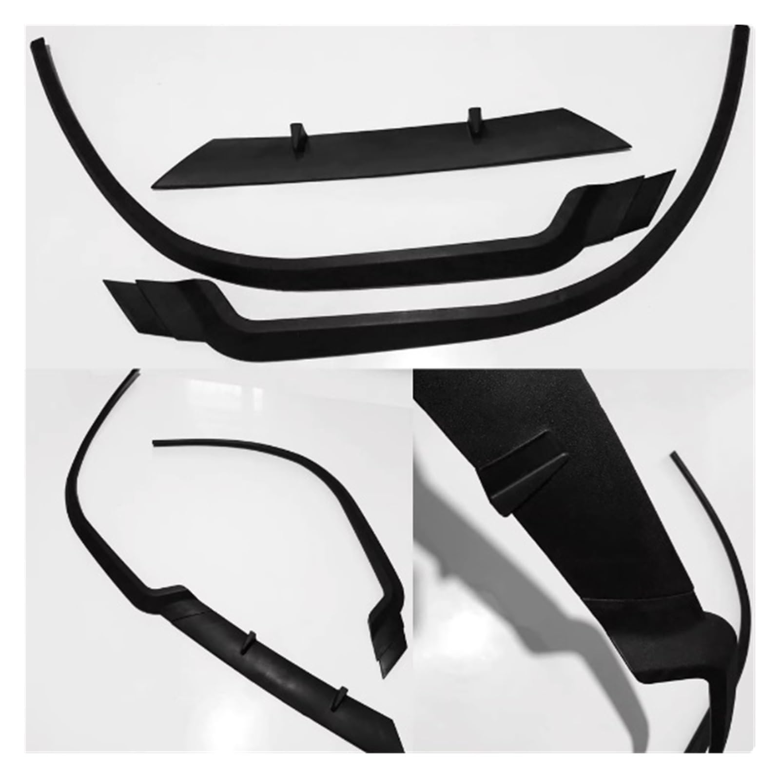 Frontspoiler FRONTSPOILER Lip Euro Spoilerlippe Universal 3 PiecesBody Kit Für A3 A4 S3 S4 8p 8L Für Cupra R Splitter(Matt-schwarz)