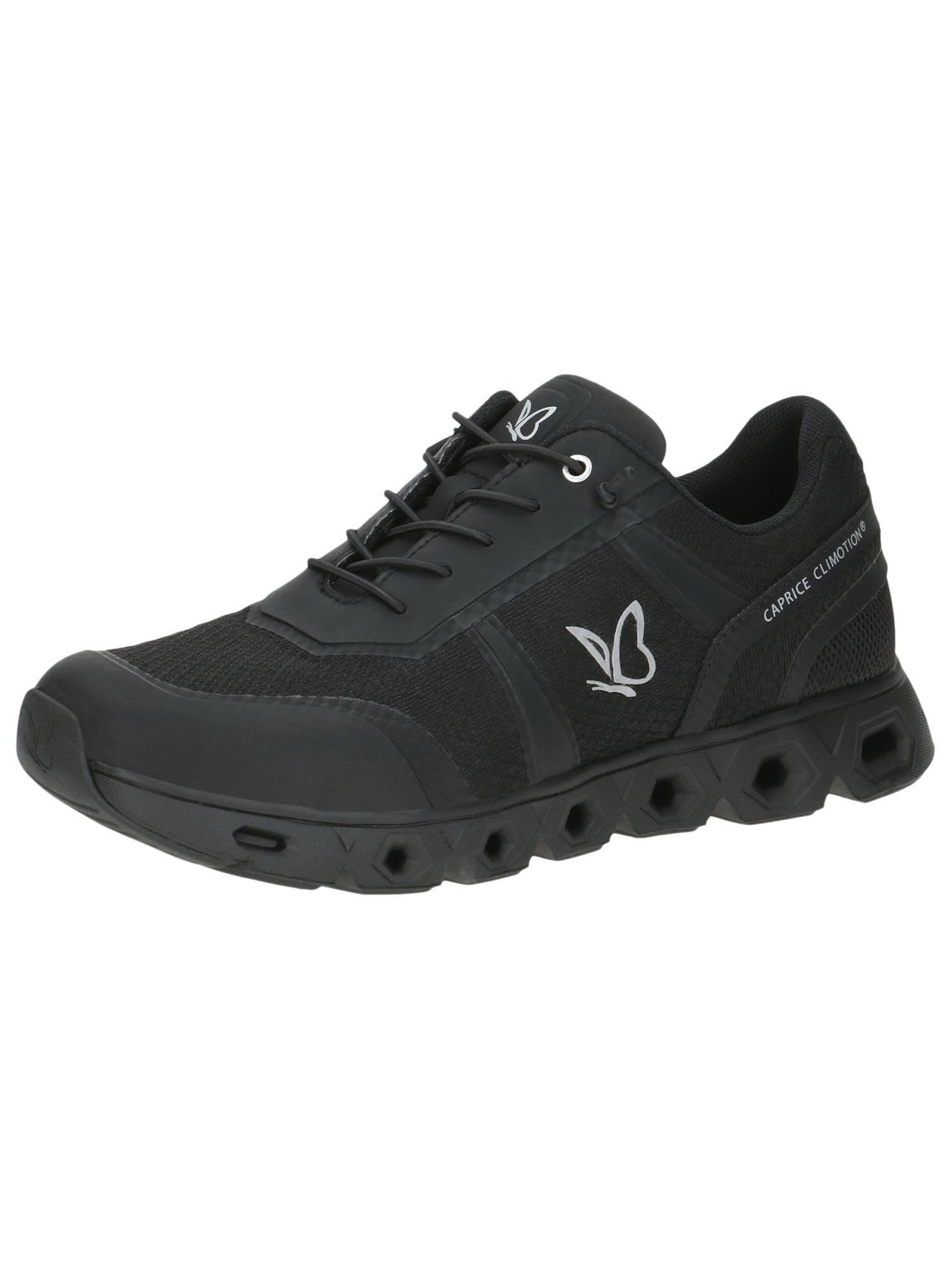 Caprice Women's Black Sneakers, 4 Uk, Trainers For