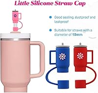 Vista 7 de Stanley Cup - Cubrepopote de silicona, compatible con vasos de 30 y 40 onzas, tapas de punta de popote (10 unidades)