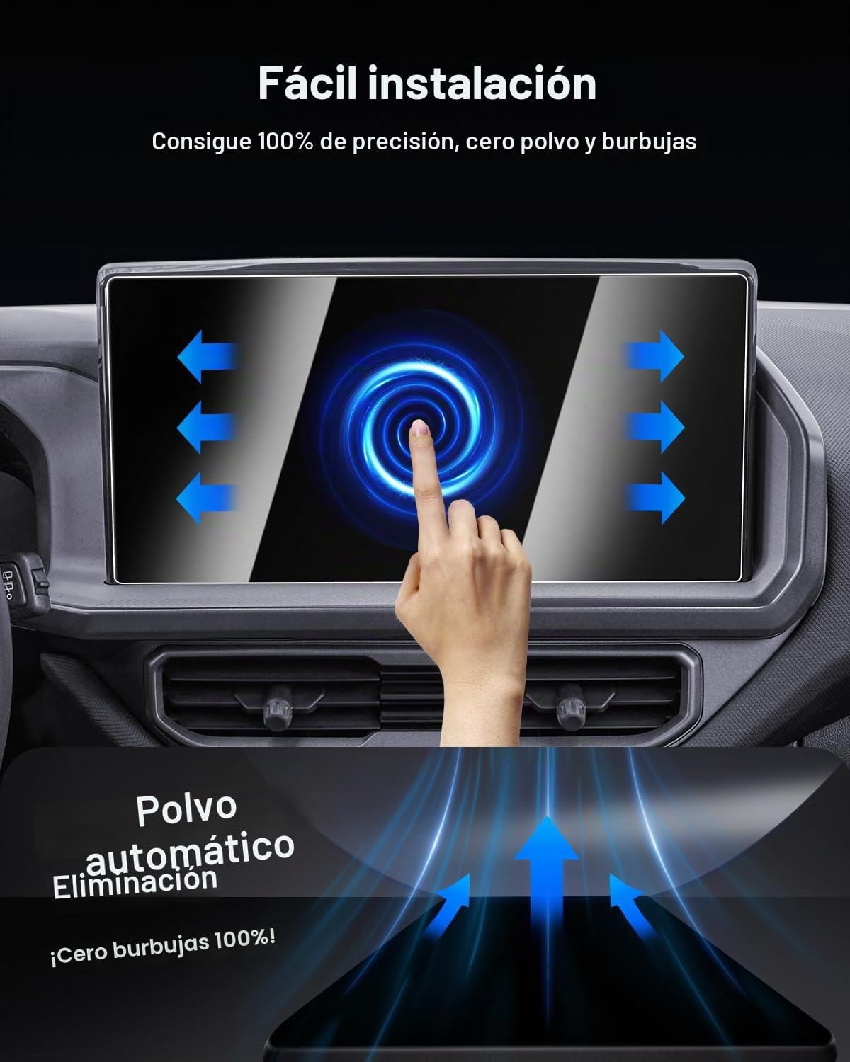 SHAOHAO 3 piezas compatibles con Audi A6 C8/4K & A7 4K8 & Q7 & Q8 2019-2023 2024 (Navigation + Rear Entertainment System) Juego completo de protectores de pantalla de vidrio templado
