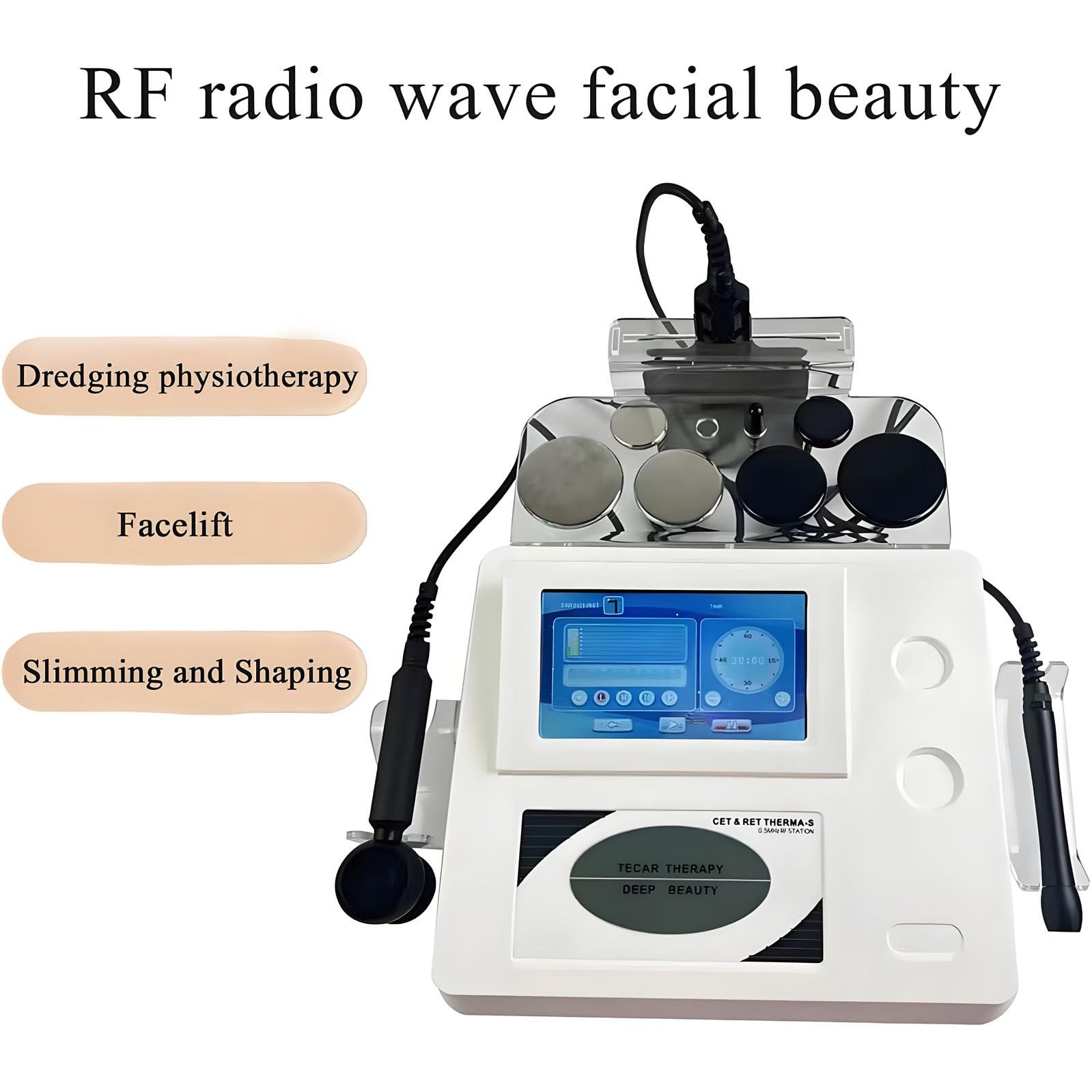 Aparat Do Fizjoterapii I Leczenia Bólu – 448 Khz Tecar Therapy Beauty Machine, Regulowany Przyrząd Do Podnoszenia I Pielęgnacji Urody, 2 Tryby Pracy, łagodzący Ból