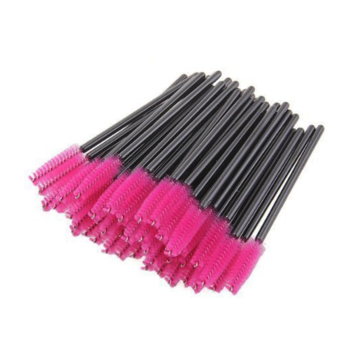 PartyKindom Professional Disposable Mascara Wands 100pcs Eyelash Makeup Brush Kit Easy to Use Lash Mascara Applicator