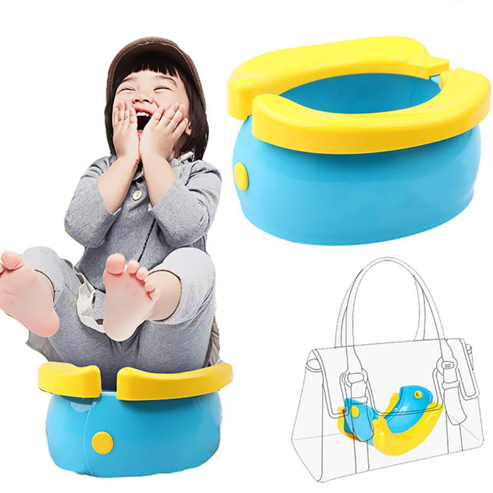 Walopola 子供用トラベルトイレ、滑り止めペンギン子供用トイレ - ポータブル子供用便器、屋外遊び、保育園、幼稚園用小便器トレ Amazon.co.jp: 簡易トイレ おまる 折りたたみ ポータブルトイレ