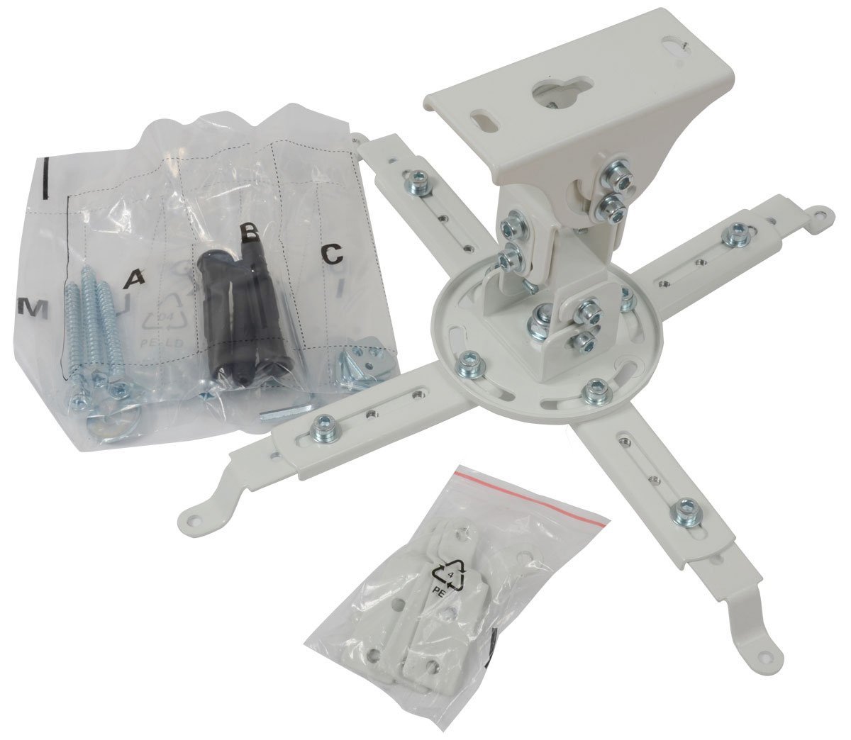 Videosecu LCD DLP proiettore staffa di montaggio a soffitto,