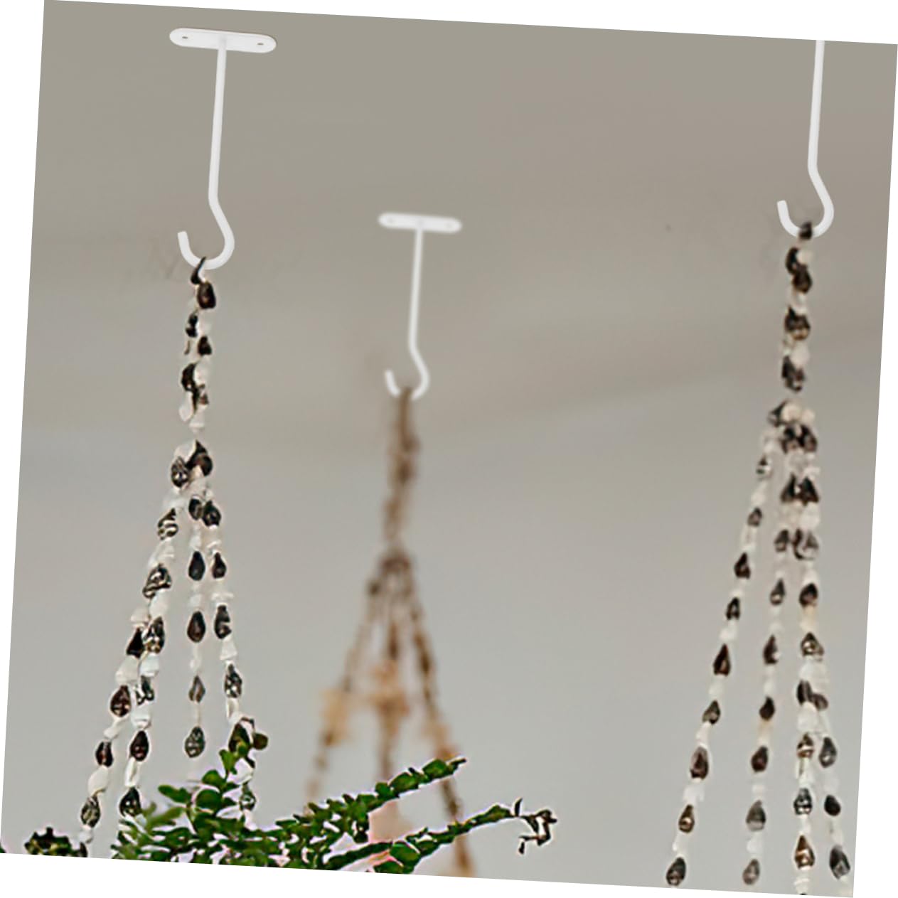 SUPVOX 20 Pièces Brancher Cintres pour Plantes De Plafond Crochets De Plafond Crochets Extérieurs pour Plantes Suspendues De Porche pour Suspendues Blanche Le Fer