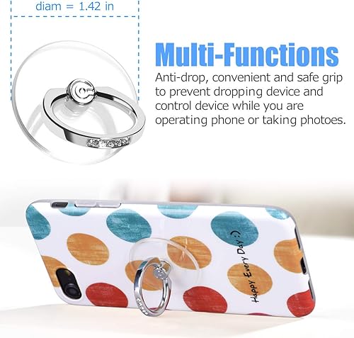 Miniatura 4 de EI Sonador - Soporte transparente para anillo de teléfono celular, soporte de anillo transparente para teléfono celular, soporte de agarre de dedo,