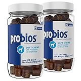 Probios for Dogs Soft Chews, Probiotics for Dogs, Daily Supplement for Gut Health, Digestion & Immune Support, Small Breeds, 4.23oz (Pack of 2)