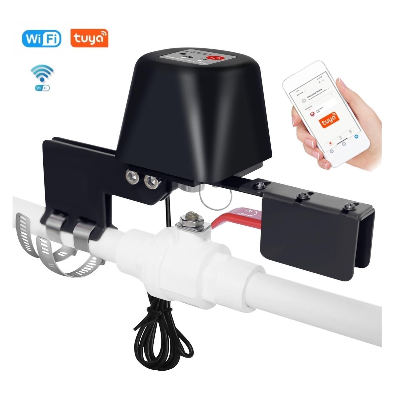 Tuya WiFi Zigbee, Controlador Automático De Válvula Calentador Agua A Gas, Control Remoto En Casa Inteligente, Manipulador Trabajo(WiFi)