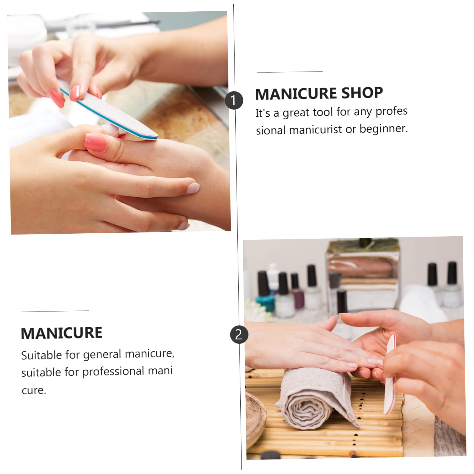 Beavorty 120piezas Mini Limas De Uñas De Esponja Para Arte De Uñas Bloques De Pulido Cuadrados Para Manicura y Pedicura Coloridas