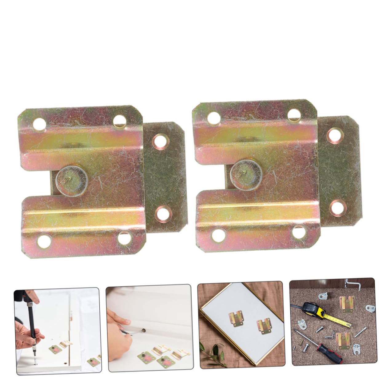 Operitacx 12pièces Crochets De Suspension Pour Tableaux Support De Cadre Photo Emboîtable Matériel De Montage Pour Et Miroirs