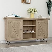 Vista 3 de SMARTSTANDARD Patas de muebles de horquilla de alta resistencia de 4 pulgadas, proyectos de bricolaje de metal para el hogar para soporte de TV