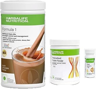 Herbalife Nutrition Formula 1 Chocolate with Personalized Protein Powder 200 g and Afresh Cinnamon