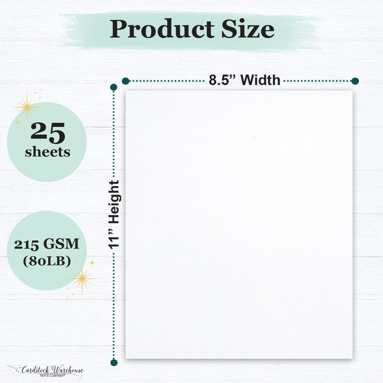 Amazon.com: Cardstock Warehouse Foundation 25 Sheets, 8.5 x 11 80