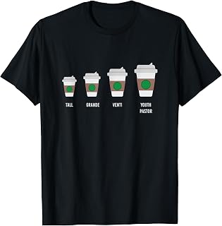Youth Pastor Funny Coffee Drinking Church Pastor T-Shirt
