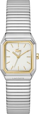 Lacoste 2011523 Herren-Armbanduhr mit DREI Zeigern aus der Rene-Kollektion mit silbernem Edelstahlarmband