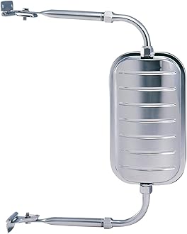 K Source Universal Replacement Mirror Head - Driver & Passenger Side, 6" x 11" Glass, Jr. West-Coast Style, Chrome Finish, Easy Install, For Trucks & Vans