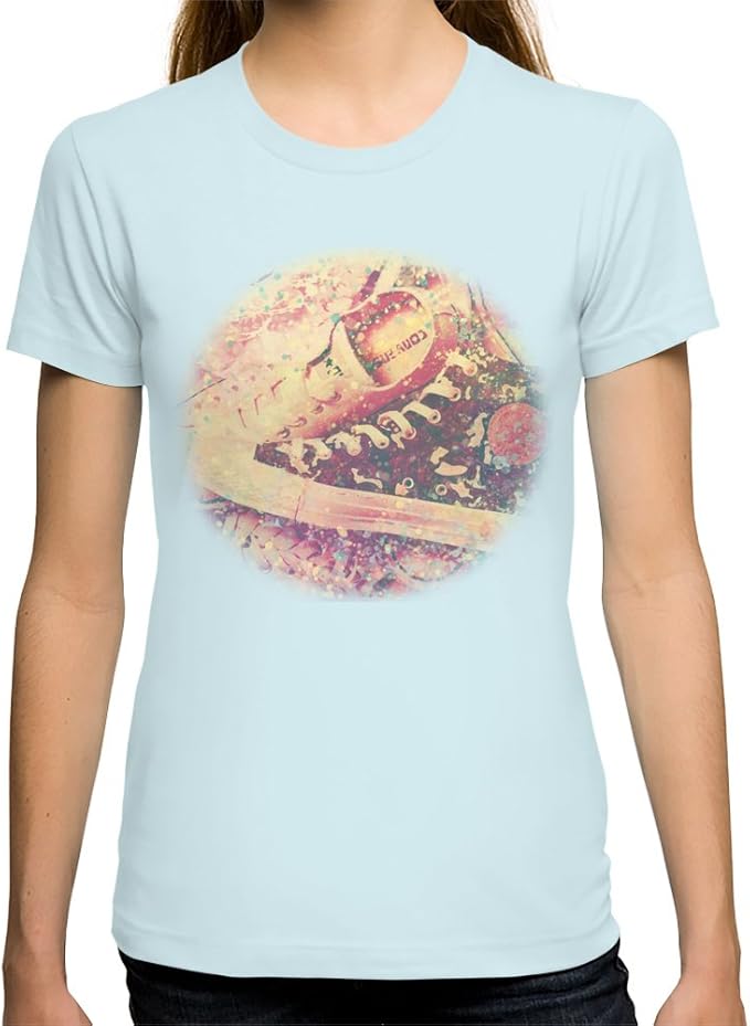Society6 Women's Converse TShirt XLarge Light Blue at Amazon Women’s