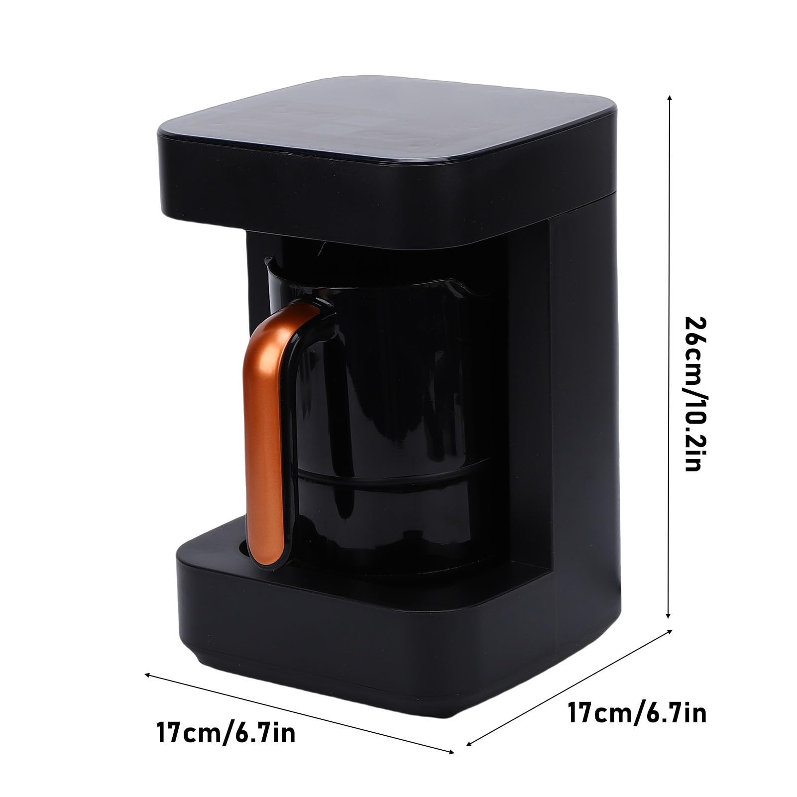 Turca Eléctrica 480ml, Máquina de Bebidas Calientes con Pantalla Digital, Control Preciso de Temperatura y Función de Agitación para Preparación Casera Familiar