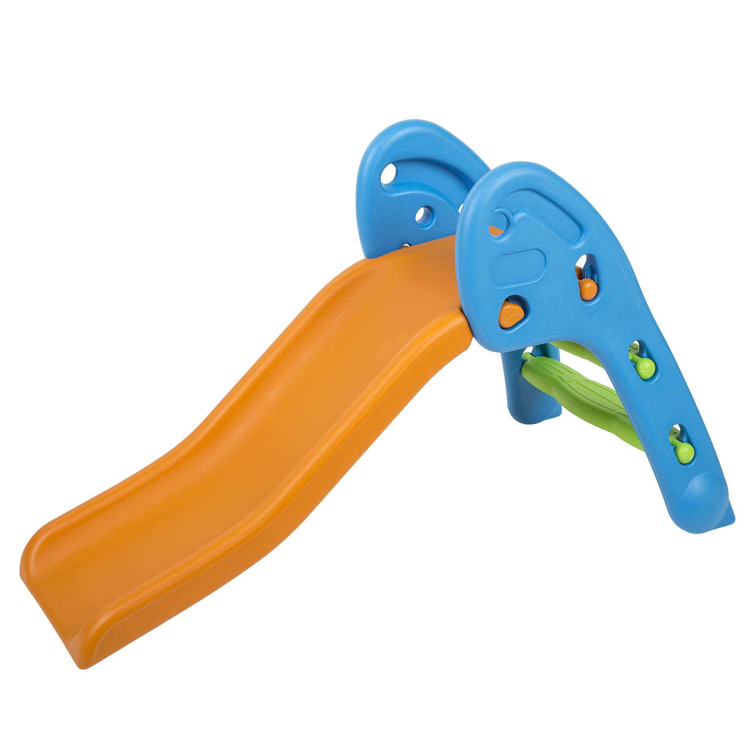 Selonis Safe Colourful Kids Plastic Slide 110x63x54cm , Orange-Blue-Orange