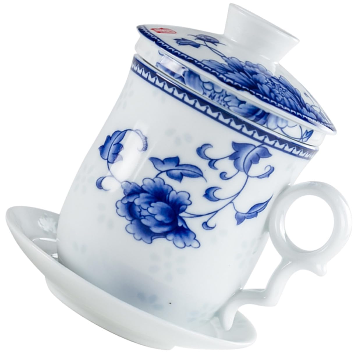 Ipetboom Té Taza de Té de Porcelana Taza de Bebidas de Cerámica Vajilla de Kung Fu para Uso Casa de Tradicional