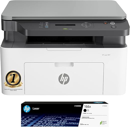 HP Laser MFP 1188w, Wireless, Print, Copy, Scan, Ethernet, Hi-Speed USB 2.0, Up to 21 ppm, 150-sheet Input Tray, 100-sheet Output Tray, 10,000-page…