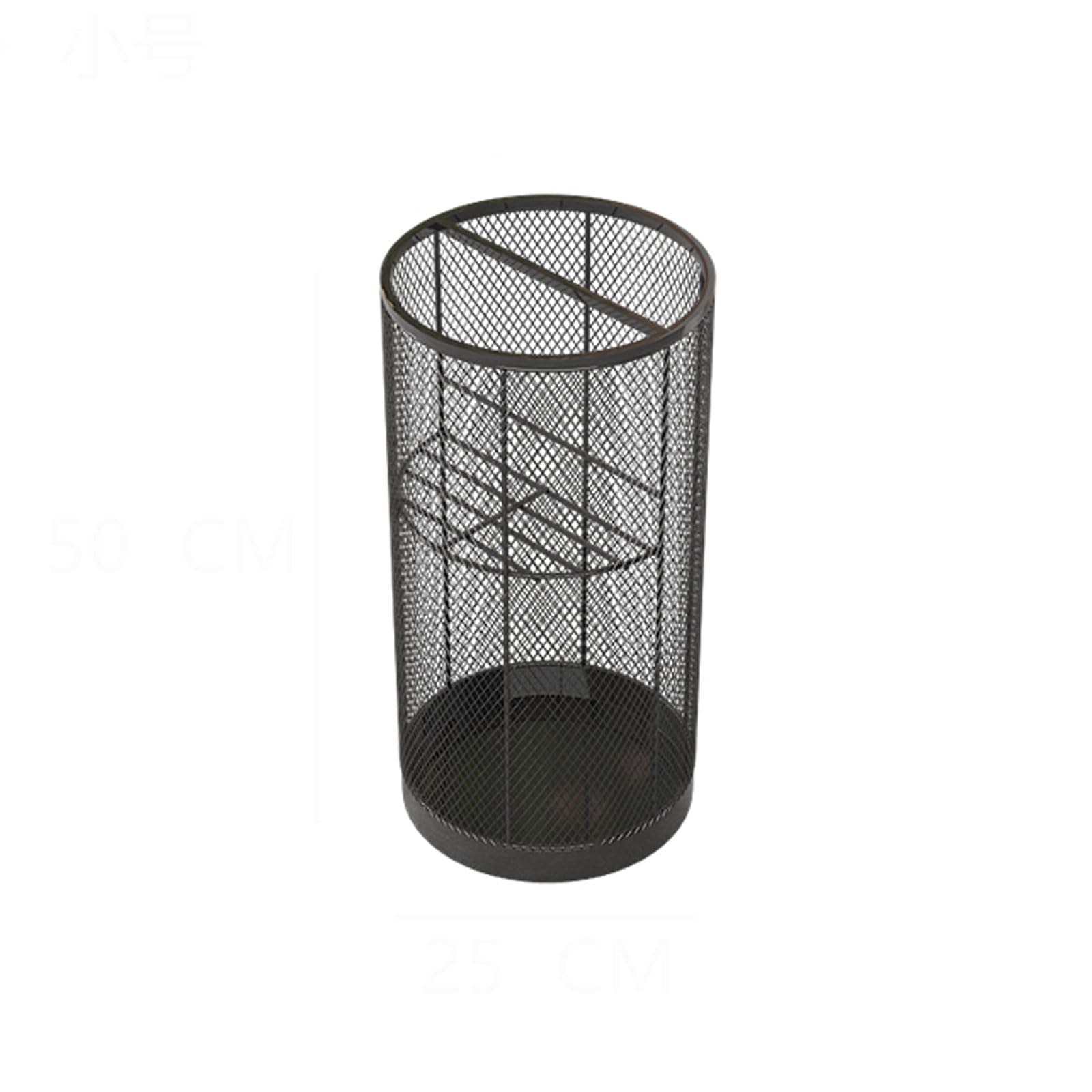 Organiseur circulaire pour parapluies longs et courts en métal noir