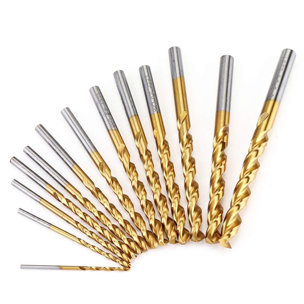 13 szt. tytanowe wiertło spiralne M42 8% wysoka kobalt HSS zestaw wierteł klasa przemysłowa 1,5-6,5 mm do stali nierdzewnej metalu drewna