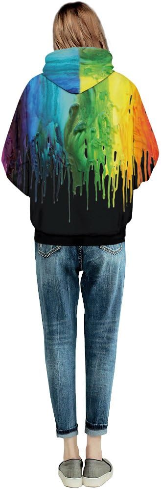 NONSAR 3D Graphic Printed Hoodies for Men,Women, Unisex Pullover Hooded Shirts