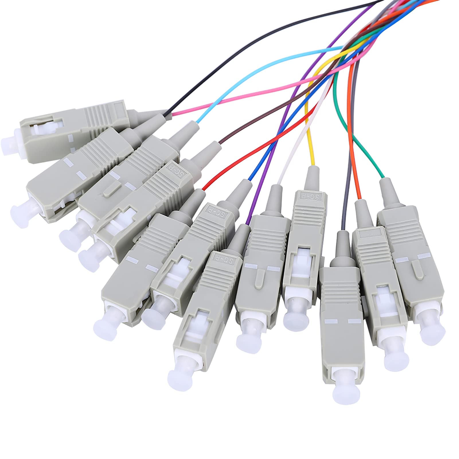 Cavo Pigtail in Fibra SC/UPC 62.5/125,Cavo Pigtail in Fibra Multimodale, Cavo Pigtail in Fibra Multimodale Livello Classe Portante 12 Core con Guscio in PVC Per Sistemi E Strumenti di Comunicazione I