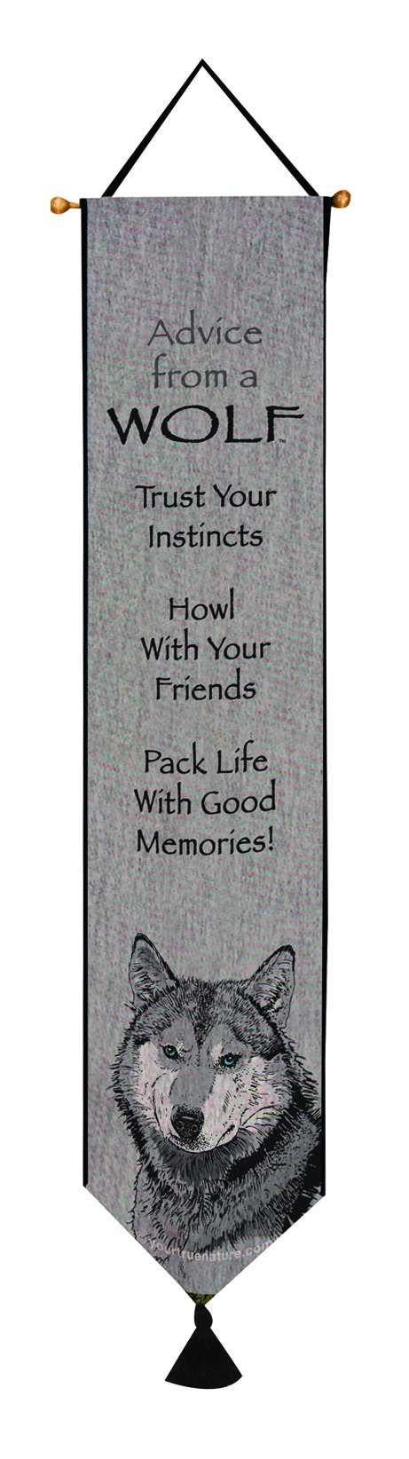 Manual Woodworkers & Weavers Bell Pull, Your True Nature, Advice from a Wolf