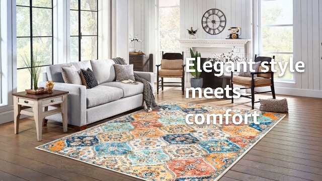 Amazon.com: ROYHOME 8x10 Area Rug Moroccan Trellis Machine