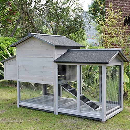 Großer Hühnerstall Aus Holz, Hühnerstall, Hühnerstall Im Freien, Geflügelstall Für Kleintierställe (Color : B, S… – Bild 7