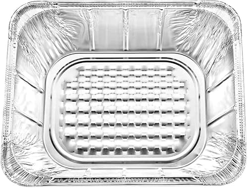 Miniatura 6 de Sartén de aluminio extra profunda de tamaño medio sin tapas, para cocinar, calentar, almacenar, preparar comidas, tostar, horno tostador (25)