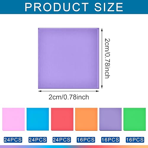 Miniatura 2 de 120 piezas de arcilla de pegamento para pintura de diamante, 6 colores de cera para arte de diamantes, suministros de arte de diamantes de 0.8 x 0.8