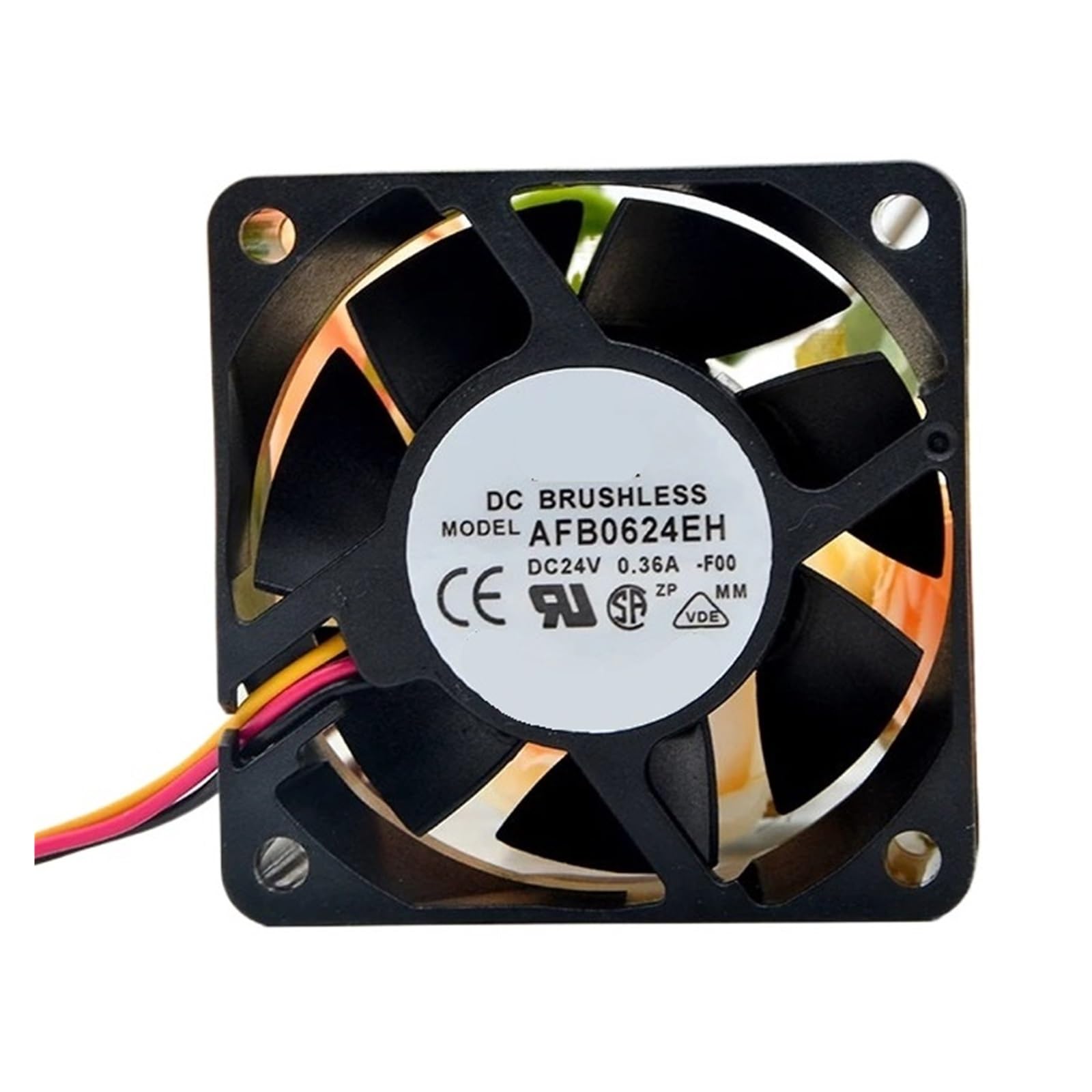 WESAWQGH AFB0624EH Cooling fan 24VDC 0.36A 60 * 60 * 25mm(AFB0624EH 3-wire)