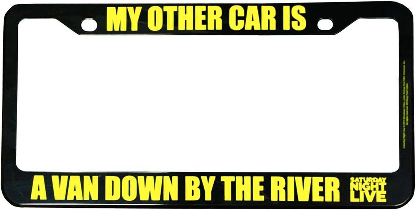 Bif Bang Pow! Saturday Night Live My Other Car Is A Van License Plate Frame