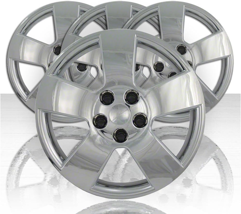 Upgrade Your Auto Set of Four 16" Silver ABS Wheel Covers for Chevy HHR 2006-2011 (Screw-on)