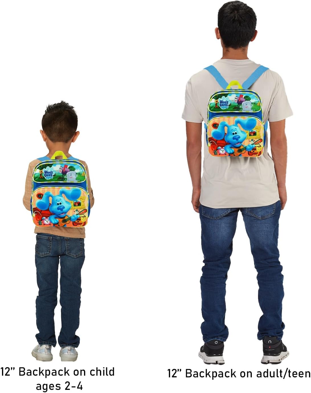 Blue's Clues Mini Backpack for Kids - 12" Small Bag for Boys and Girls | Blue's Clues School Backpack for Kids, Toddlers