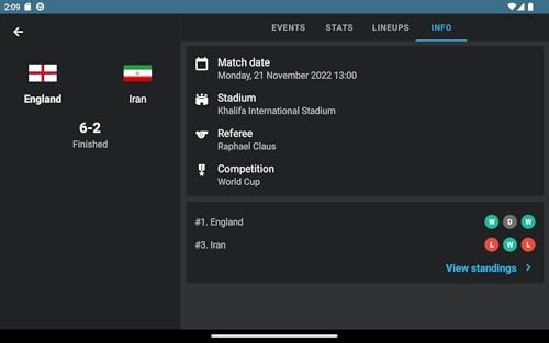 MobScores: Soccer Live Scores and Widget
