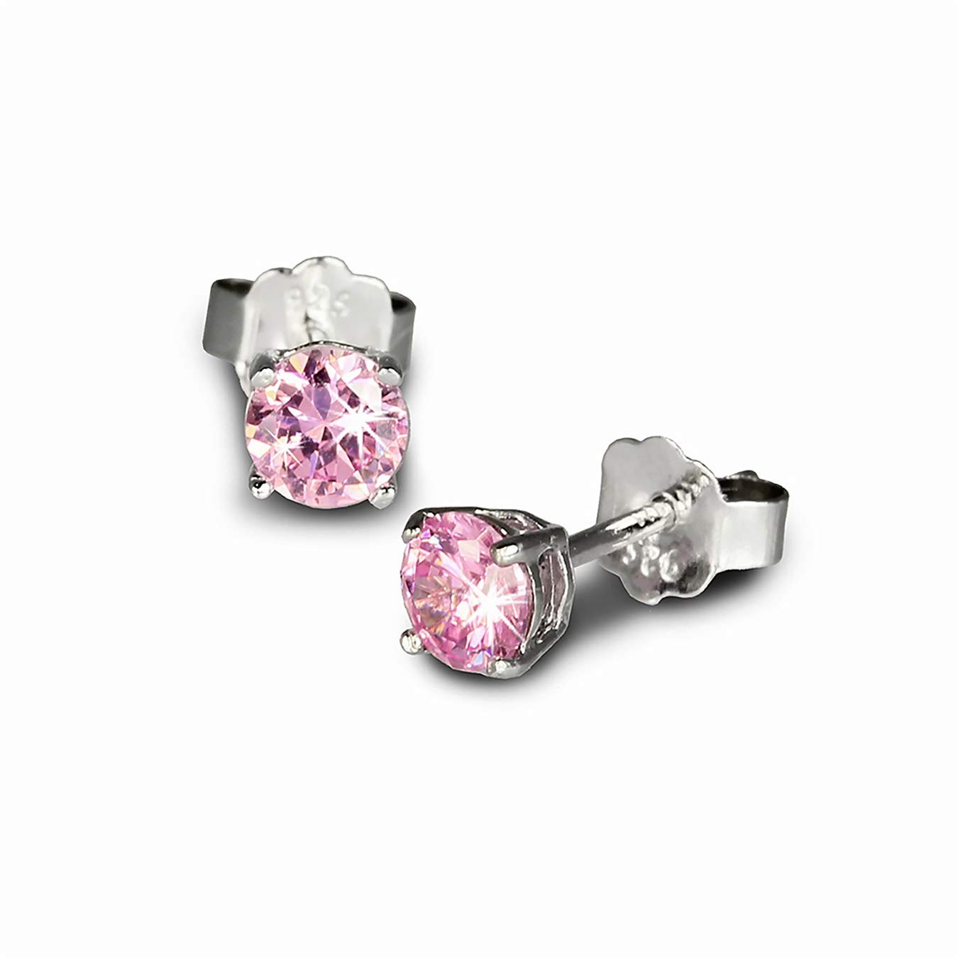 Silberdream Orecchini 7mm Bianco Orecchini Argento Fiore