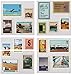 Vintage Post Stamps Decorative Stickers,18 Pieces