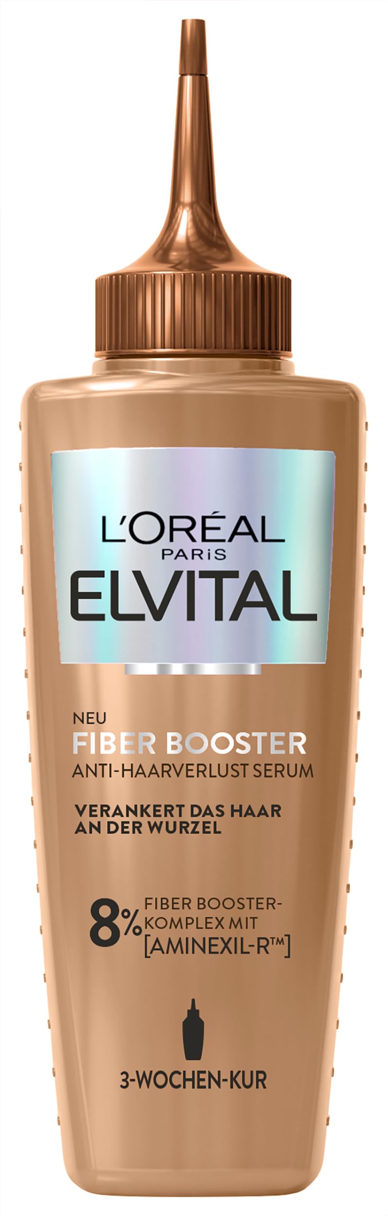 L'Oréal Paris Fiber Booster Anti-Haarverlust-Kopfhaut-Serum, Gegen Haarausfall, Für dichteres & stärkeres Haar, Generiert neue Haarfasern, Weniger Haarbruch, Gegen Haarverlust, Elvital, 102 ml